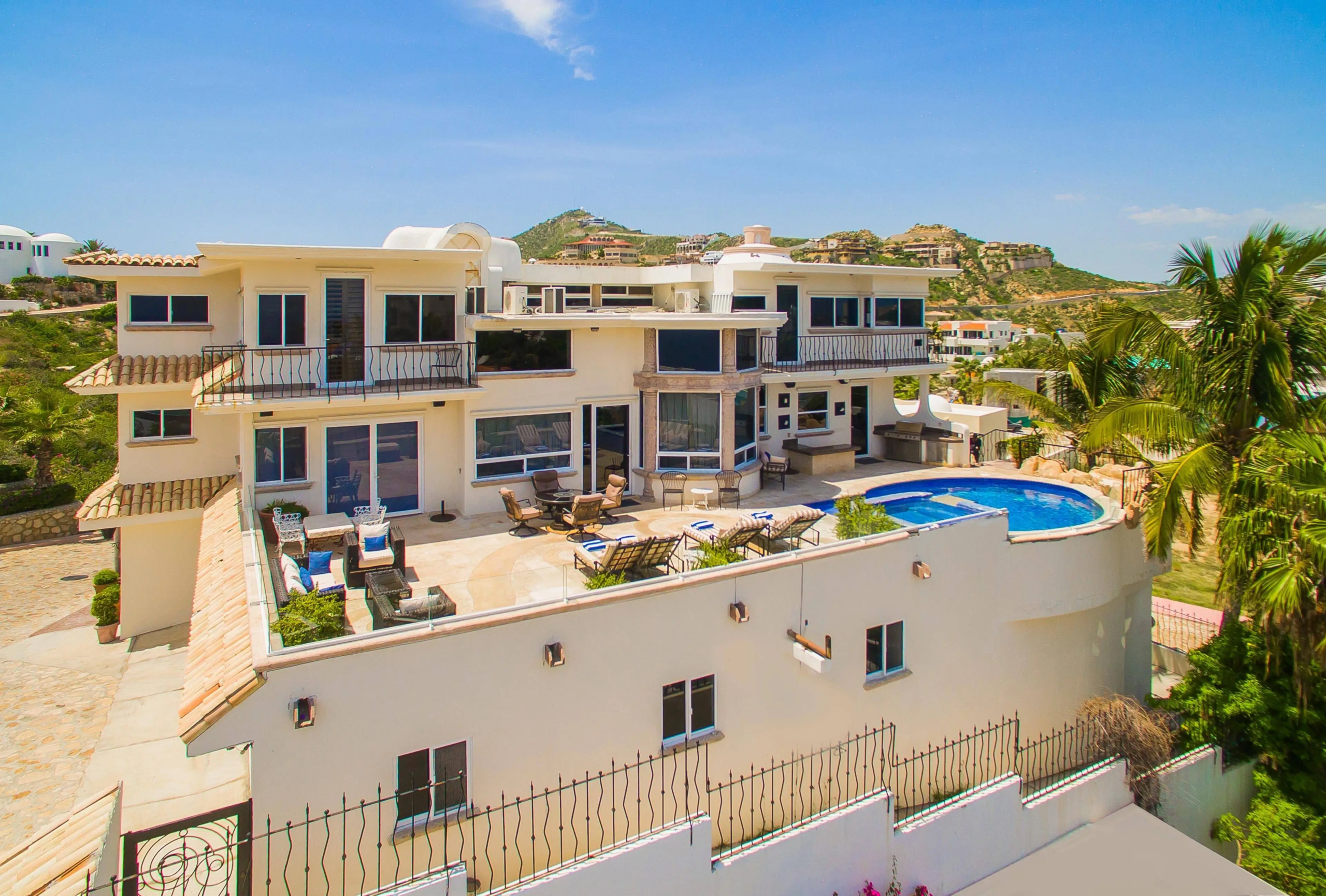 Pedregal Luxury Homes for Sale 2026 featuring a dramatic cliffside oceanfront estate overlooking the Pacific in Cabo San Lucas