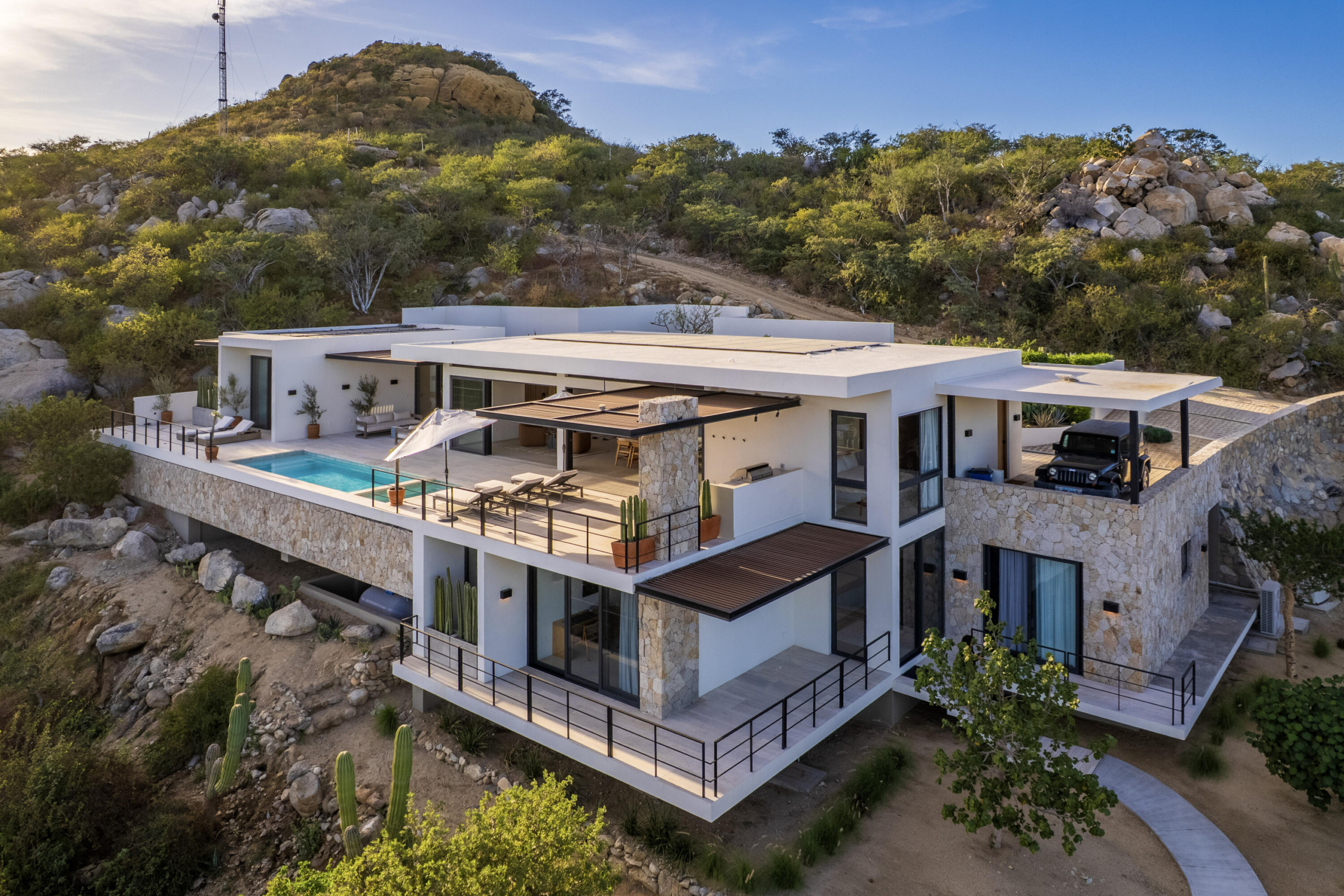 Pedregal Lomas Del Pacifico If you're looking for a home that captures true Mexican charm, this is it. This 2-bedroom, 2-bath home plus office sits on a large 804 m² lot on the Pacific side of Cabo, where you'll enjoy the cool ocean breezes and relaxed coastal living. The home features warm, traditional finishes, open living spaces, and a spacious 3-car garage—perfect for vehicles, storage, or a workshop. The generous lot offers plenty of room to expand or create your dream outdoor retreat. Located in a peaceful area just minutes from the beach and downtown Cabo San Lucas, this property is ideal as a full-time residence, vacation getaway, or investment opportunity. Experience authentic Baja living—where every sunset feels like home. – Casa Savoy, Block 1, Lot 113, San Jose del Cabo, BS