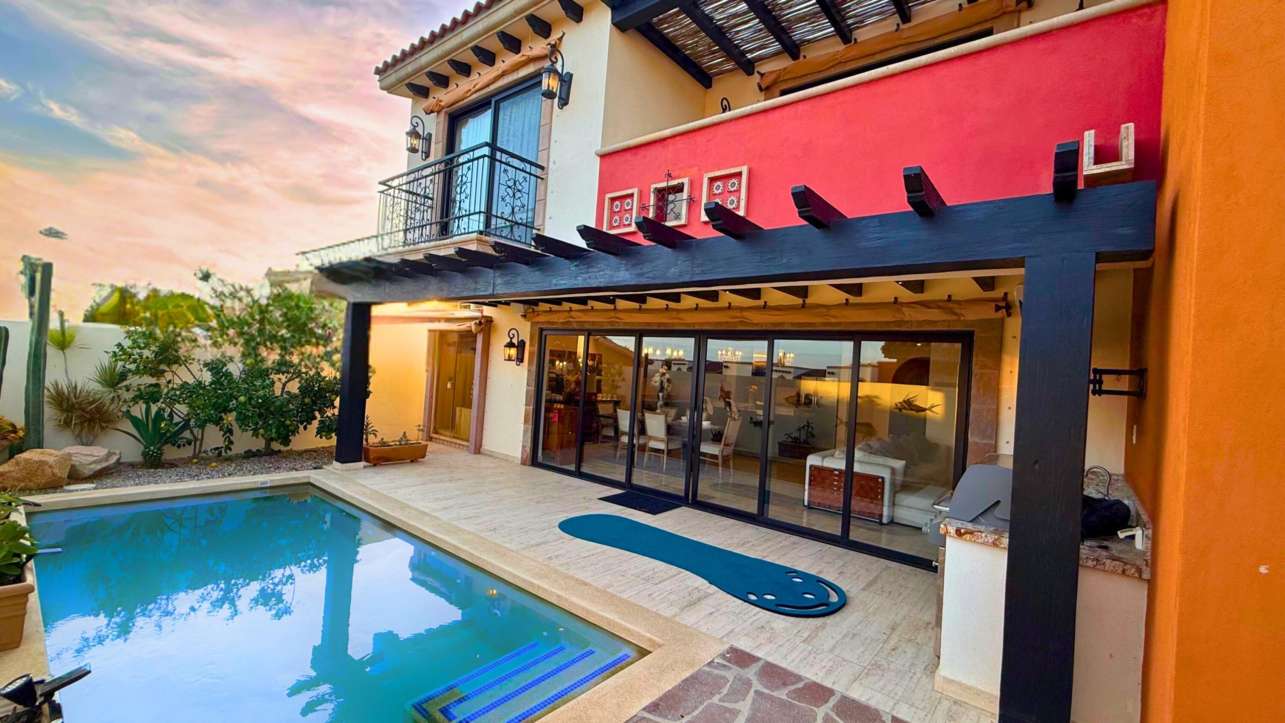 Pedregal Copala The Largest Villa in Copala at QuiviraLos Cabos, Pacific SideAn exceptional opportunity to acquire the largest villa model within Copala, the private residential enclave inside Quivira Los Cabos. This four-bedroom residence plus additional bonus room has been extensively upgraded and thoughtfully remodeled, offering scale, privacy, and architectural presence rarely available in this community.The home features a private swimming pool, rooftop terrace, sauna, and expansive indoor-outdoor living areas designed for seamless entertaining. From the second level and rooftop, the property enjoys open Pacific Ocean – Copala 4 Bed Bonus Room Pool, Pacific, Pacific, BS