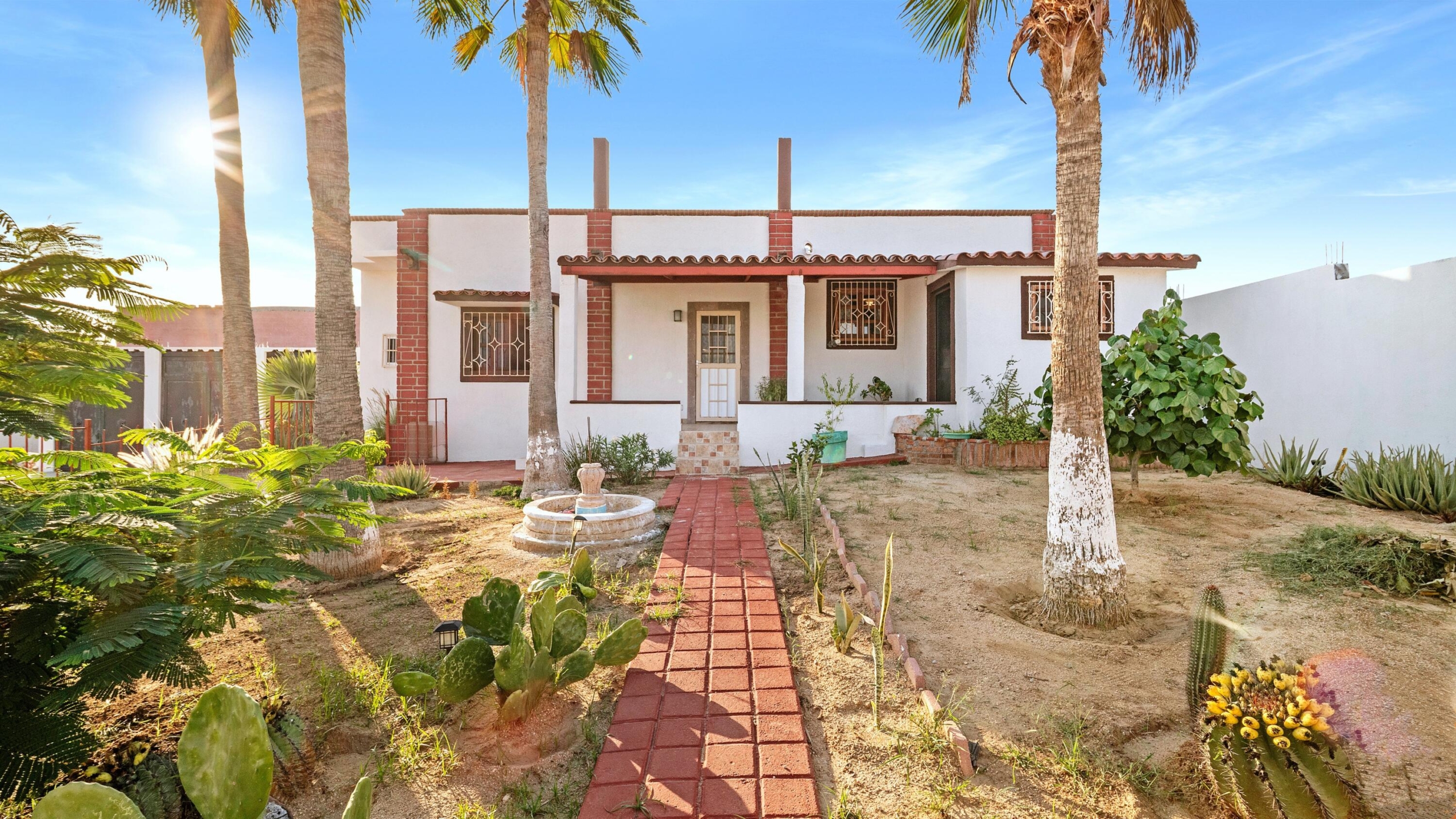 Pedregal Lomas Del Pacifico If you're looking for a home that captures true Mexican charm, this is it. This 2-bedroom, 2-bath home plus office sits on a large 804 m² lot on the Pacific side of Cabo, where you'll enjoy the cool ocean breezes and relaxed coastal living. The home features warm, traditional finishes, open living spaces, and a spacious 3-car garage—perfect for vehicles, storage, or a workshop. The generous lot offers plenty of room to expand or create your dream outdoor retreat. Located in a peaceful area just minutes from the beach and downtown Cabo San Lucas, this property is ideal as a full-time residence, vacation getaway, or investment opportunity. Experience authentic Baja living—where every sunset feels like home. – Jacarandas, Cabo San Lucas, BS