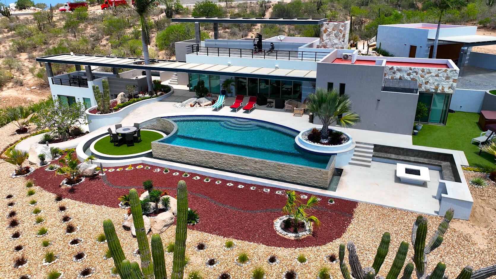 Pedregal La Mar Contemporary furnished home for sale in the Tourist Corridor. Located in a low-density gated community with controlled access, this boutique residence offers privacy, harmony, and proximity to restaurants, schools, wellness centers, and shopping areas. Features panoramic ocean and city – L16 M25 MONTE EVEREST, Pacific, BS