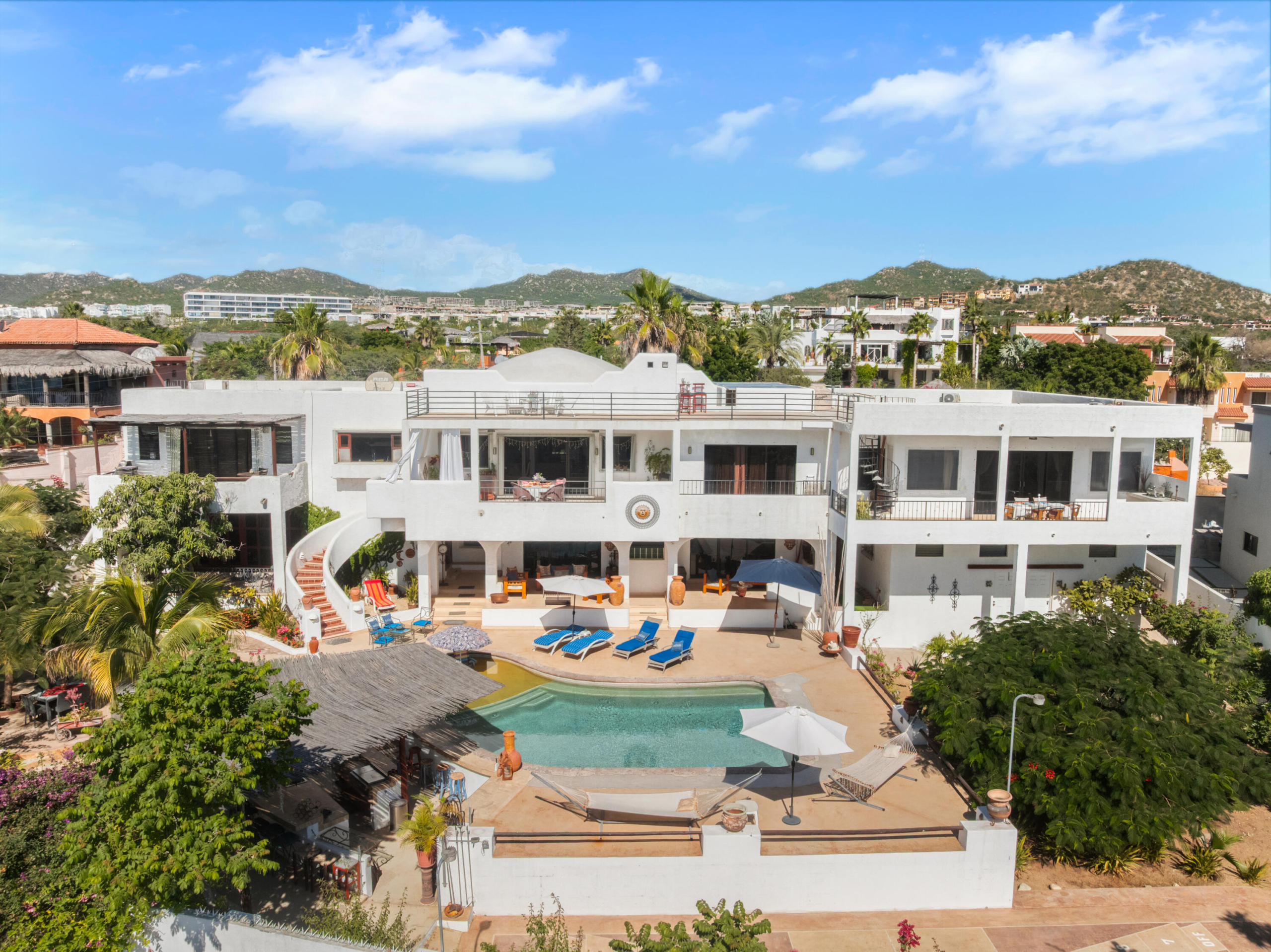 Pedregal Lomas Del Pacifico If you're looking for a home that captures true Mexican charm, this is it. This 2-bedroom, 2-bath home plus office sits on a large 804 m² lot on the Pacific side of Cabo, where you'll enjoy the cool ocean breezes and relaxed coastal living. The home features warm, traditional finishes, open living spaces, and a spacious 3-car garage—perfect for vehicles, storage, or a workshop. The generous lot offers plenty of room to expand or create your dream outdoor retreat. Located in a peaceful area just minutes from the beach and downtown Cabo San Lucas, this property is ideal as a full-time residence, vacation getaway, or investment opportunity. Experience authentic Baja living—where every sunset feels like home. – Lote G y H Crispin Ceseña, Cabo Corridor, BS
