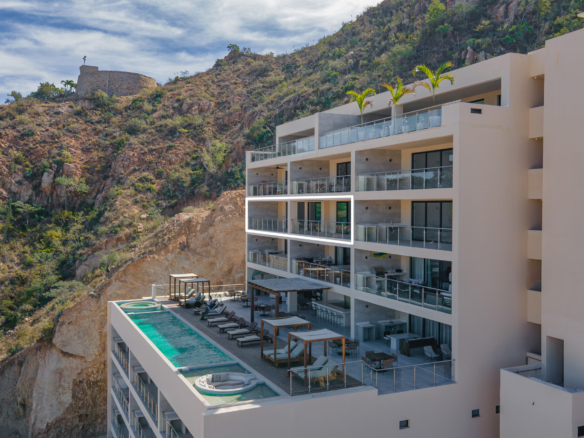Pedregal Portofino Charming 2 Bed, 1 Bath Condo in Portofino PedregalEnjoy resort-style living in this elegant Mediterranean-style 2-bedroom, 1-bathroom condo, located just steps away from organic market, the Marina, and vibrant shops and restaurants. With only 36 units in the complex, privacy and tranquility are a given.The property features two sparkling swimming pools and full access to Pedregal's exclusive amenities, including pickleball, tennis courts, and a café, all within walking distance. The condo also boasts a great rental history, making it a fantastic investment opportunity in this highly sought-after community. – Monteluna, Cabo San Lucas, Cabo San Lucas, BS