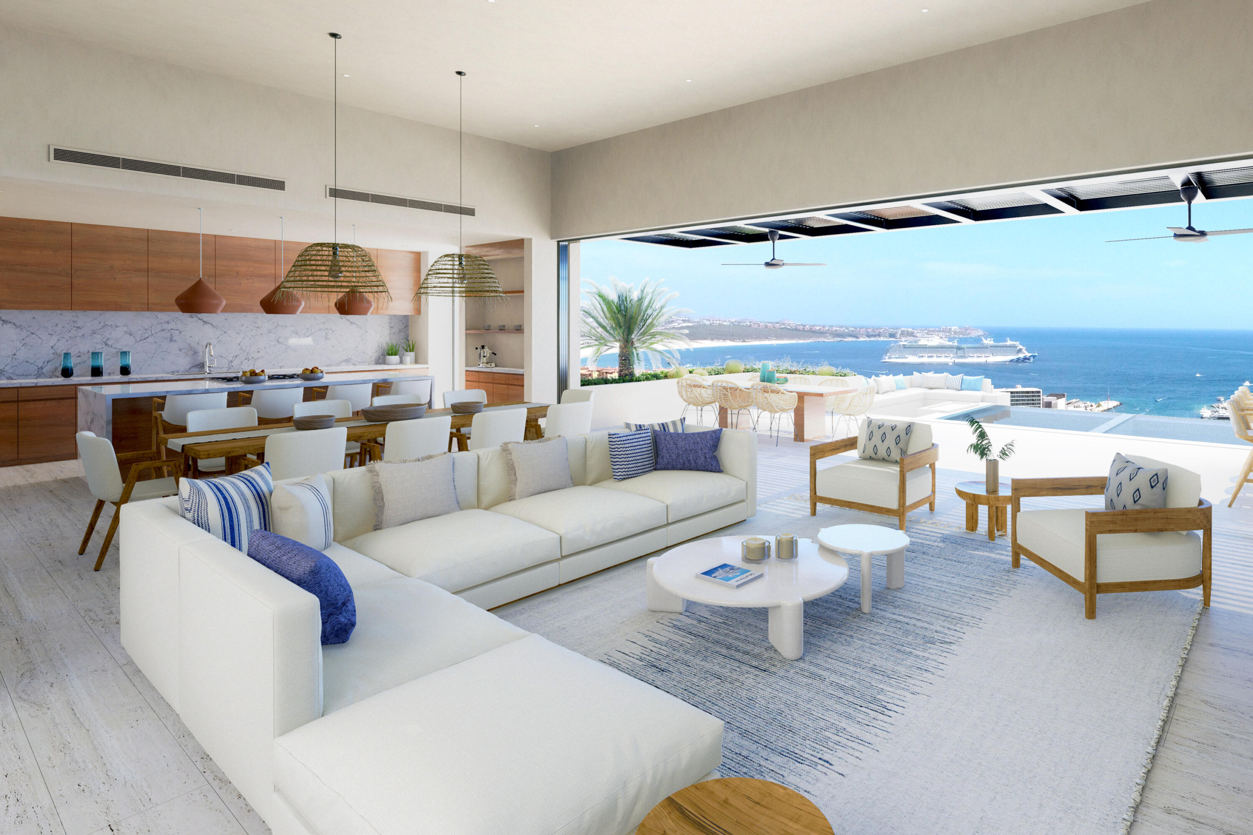 Pedregal Pedregal Csl Casa Bella redesigned encompasses a warm modern style combined with abundant lush landscaping.Situated on a large private corner lot with unobstructed oceans for sale