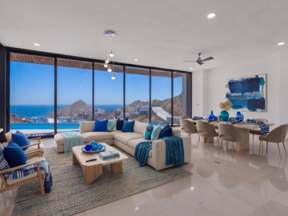 Pedregal Pedregal Csl Welcome to Villa Vista CortezStep into a world of luxury and elegance at Villa Vista Cortez, a newly completed architectural masterpiece located in the exclusive El Pedregal community in Cabo San Lucas. This home is ready to offer an unparalleled living experience with breathtaking panoramic – Villa Vista Cortez, Cabo San Lucas, BS